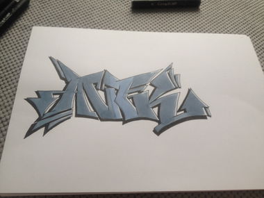 Graffiti Sketch - Photo by Antoniusone - antek, ante, antonius (2015)
