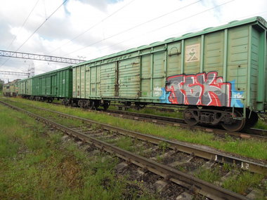 Graffiti Train in Moscow - Photo by Antony_Acer