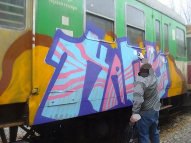 Graffiti Train - Photo by Antykacap