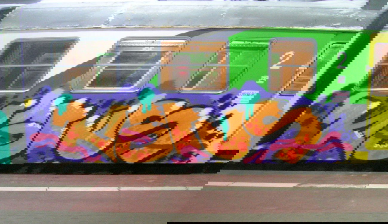 Graffiti Train - Photo by Antykacap