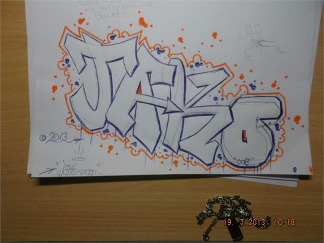Graffiti Sketch in Germany - Photo by Anus - Jako-, One (2013)