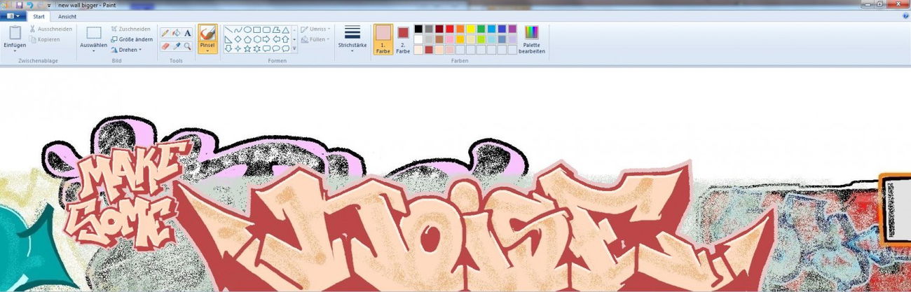 Graffiti Sketch in München - Photo by Anusvisage - make, some, noise (2013)