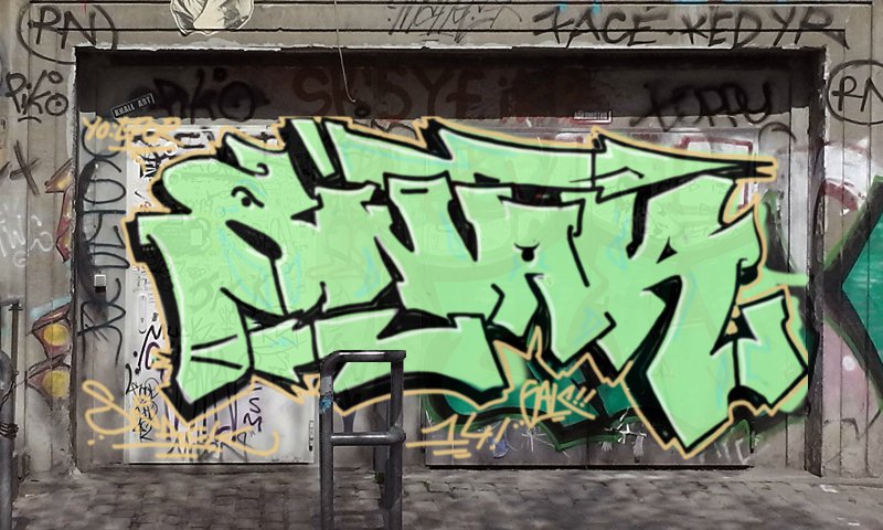 Graffiti Bombing in Berlin - Photo by Anusvisage - snack, berlin, gak (2014)