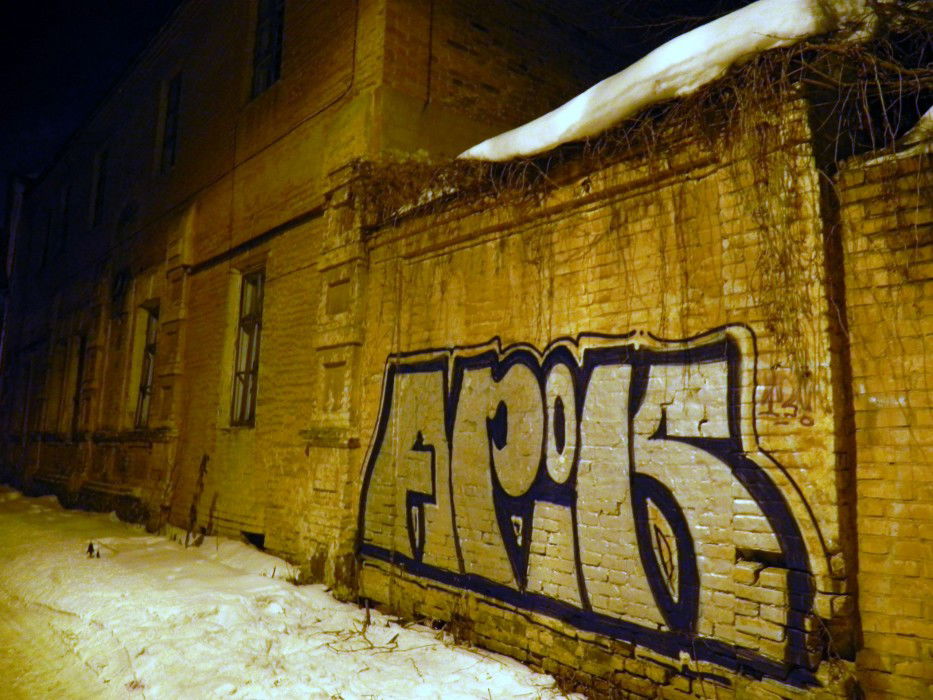 Graffiti Bombing in Vinnitsa - Photo by Apo_Ukraine - apik, apo, ???