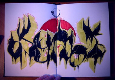 Graffiti Sketch in Raduzhniy - Photo by Ares86 (2013)