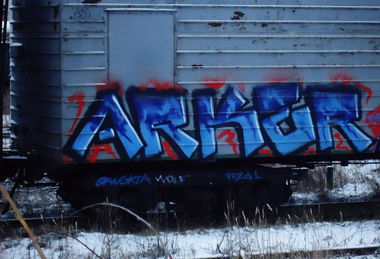 Graffiti Train in Yekaterinburg - Photo by Arker - arker (2013)