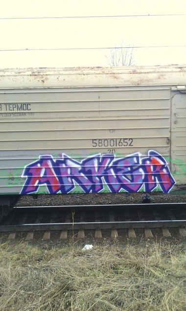 Graffiti Train - Photo by Arker - arker (2014)