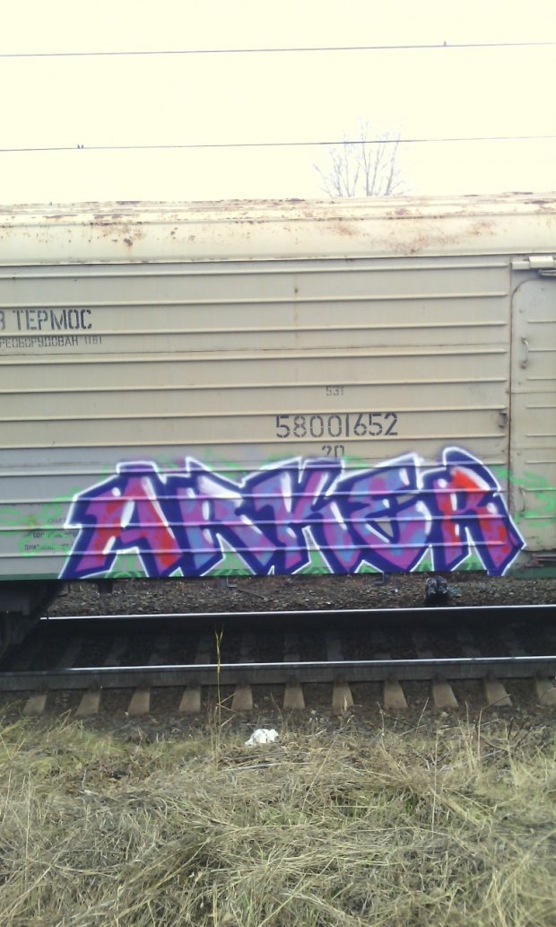 Graffiti Train - Photo by Arker - arker (2014)