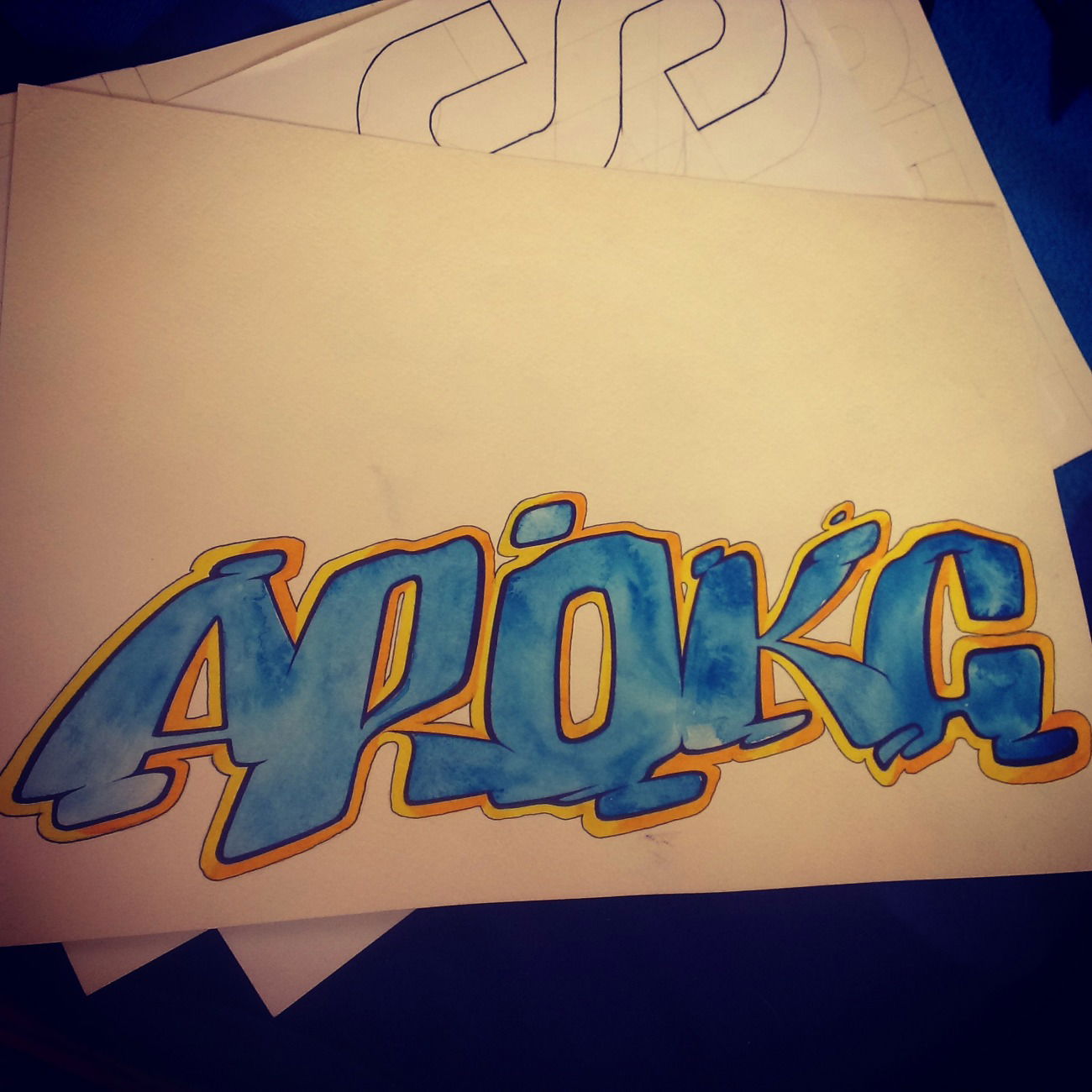 Graffiti Sketch - Photo by AroX - Apokc