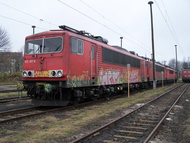 Graffiti Train in Berlin - Photo by Arschloch - hem