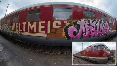 Graffiti Train - Photo by Arschloch - mandy