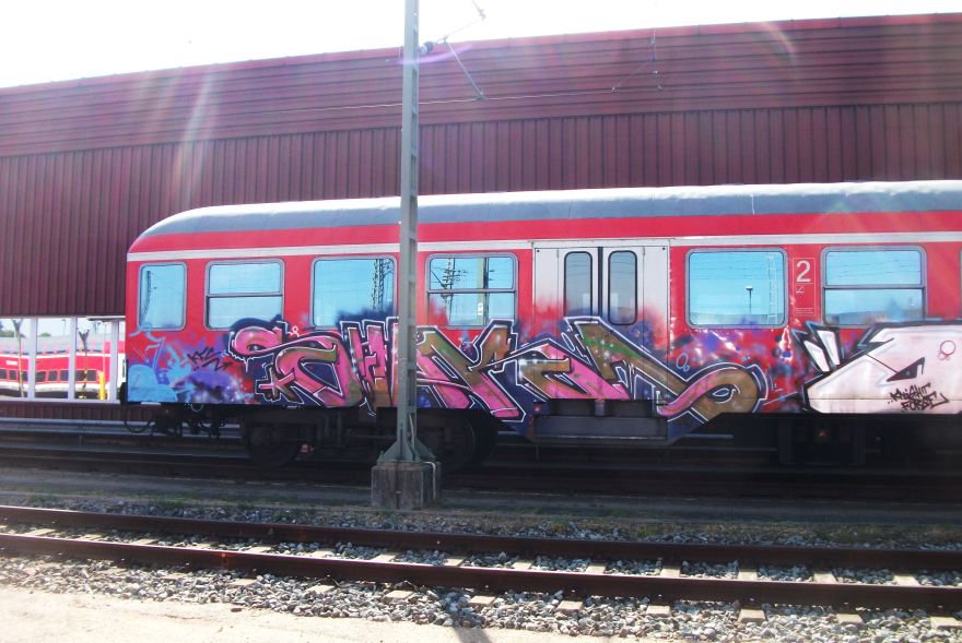 Graffiti Train - Photo by Arschloch - ???