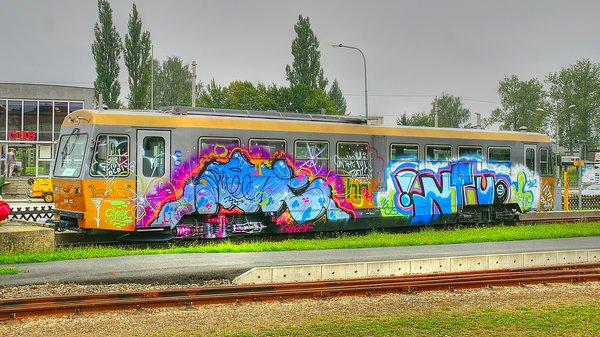 Graffiti Train - Photo by Arschloch