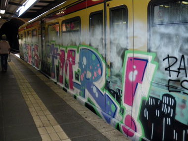 Graffiti Train in Berlin - Photo by Arschloch - CLUBS, TMR
