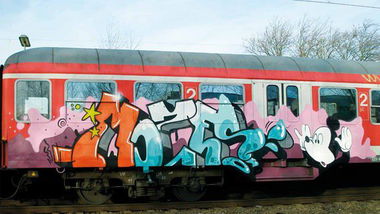 Graffiti Train - Photo by Arschloch - MOSES