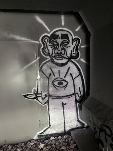 Graffiti Bombing in Sigulda - Photo by ArtOfCrime - LVgraff, enemys