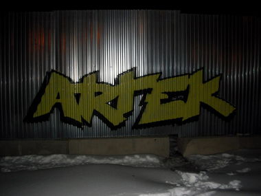 Graffiti Bombing in Artek - Photo by Artek