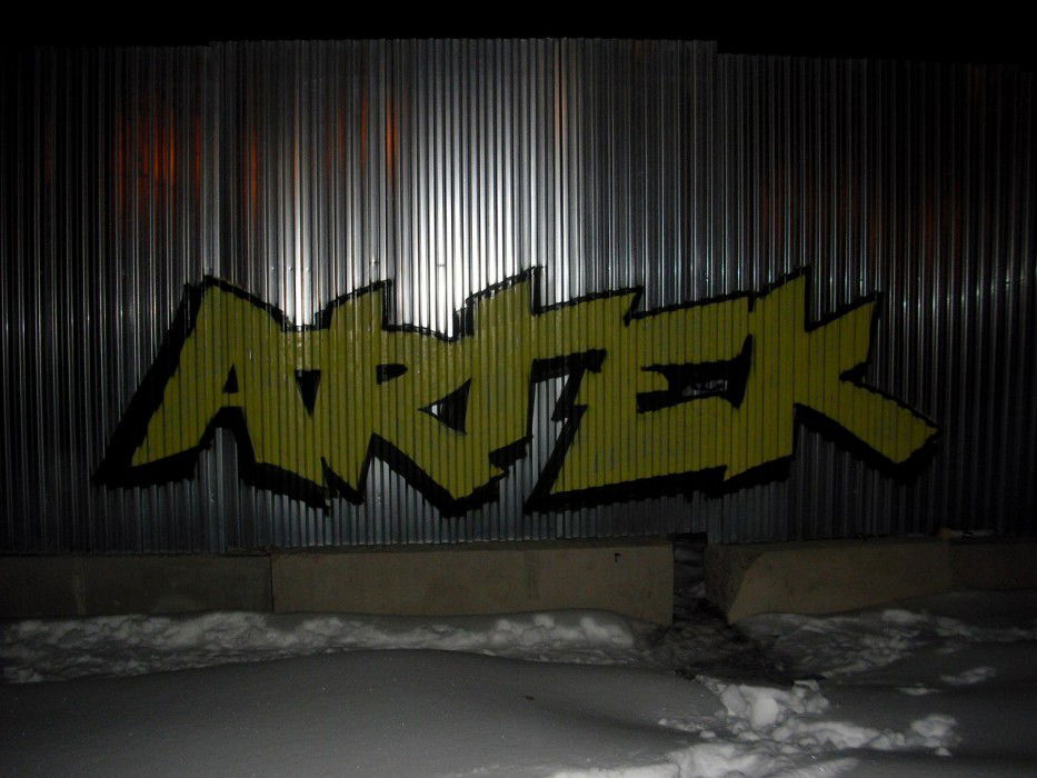 Graffiti Bombing in Artek - Photo by Artek