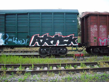 Graffiti Train in Artek - Photo by Artek