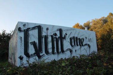 Graffiti Wall - Photo by Artist - quit, dsl, calligraphy (2013)