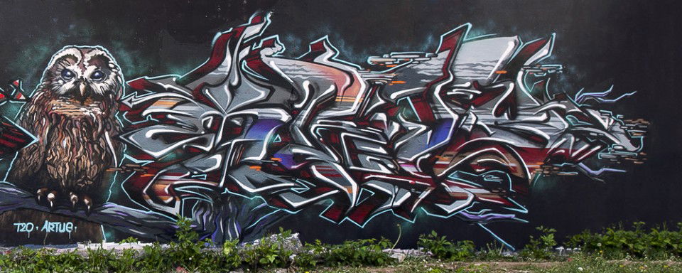 Graffiti Wall in Ufa - Photo by Artue (2012)