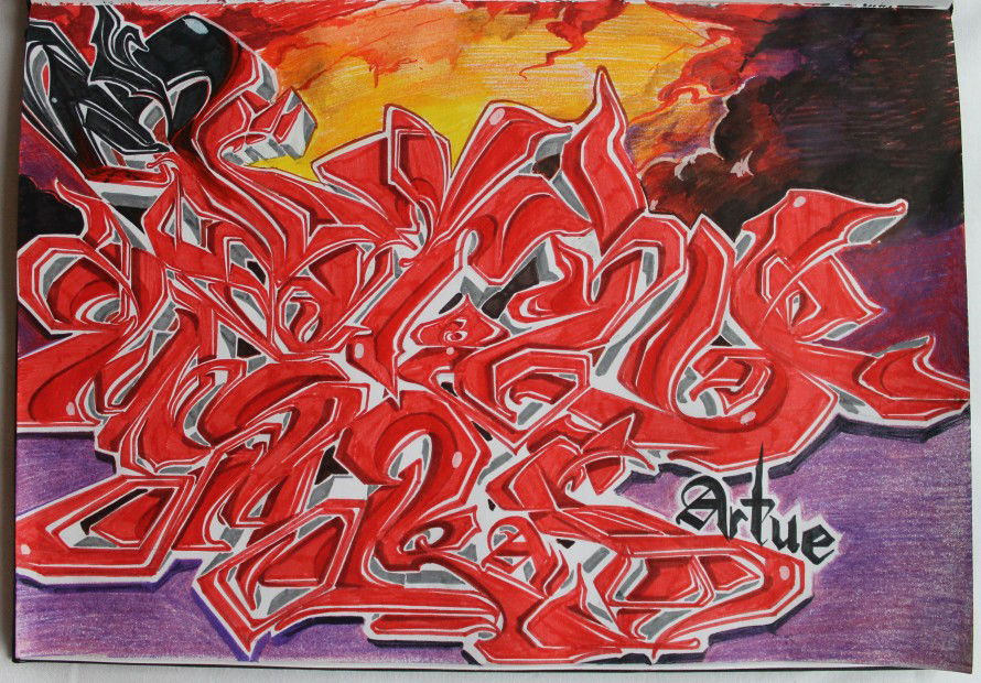 Graffiti Sketch - Photo by Artue (2013)