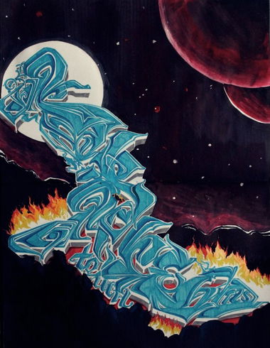 Graffiti Sketch - Photo by Artue (2013)