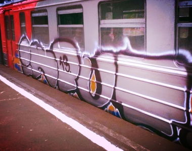 Graffiti Train - Photo by Asbo