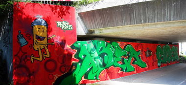 Graffiti Wall in Homburg - Photo by Aser - aser, soldat, dga (2013)