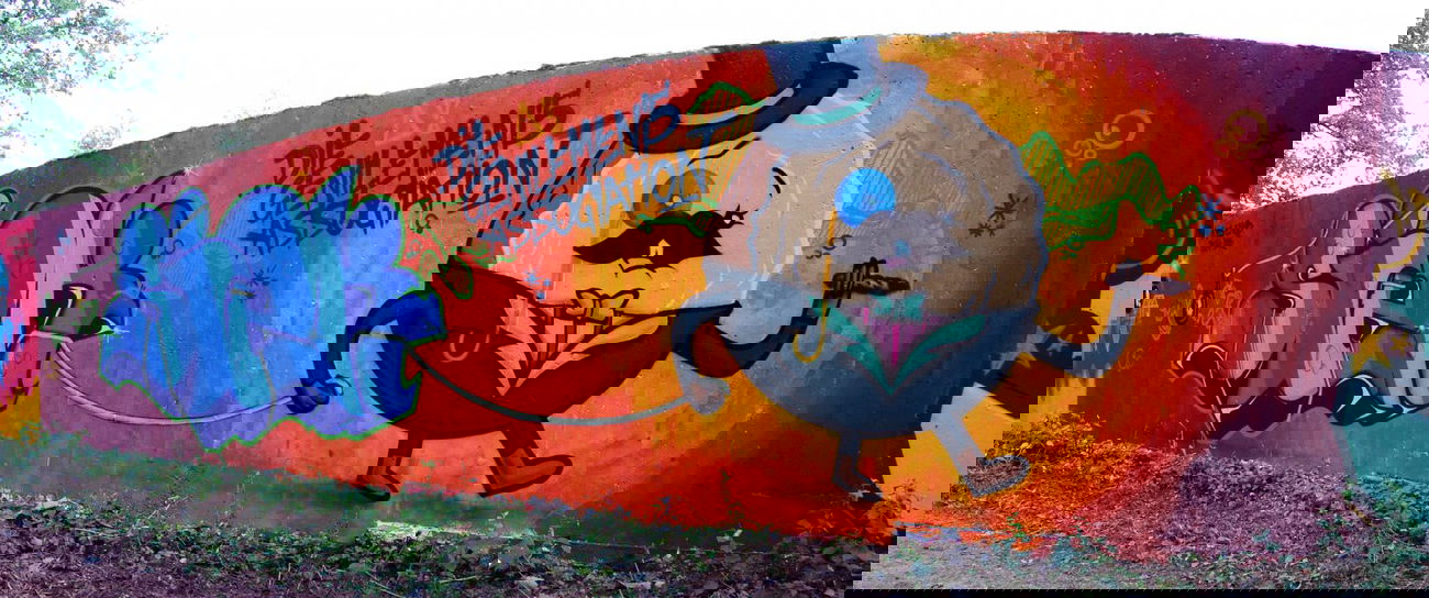 Graffiti Wall in Homburg - Photo by Aser - aser, siek, enub