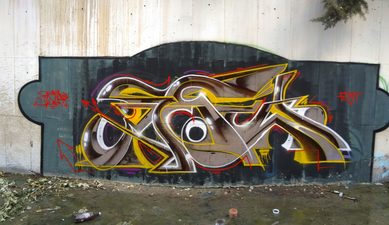 Graffiti Wall - Photo by AshkarGraffiti - ashkargraffiti, exitcrew, persianletters