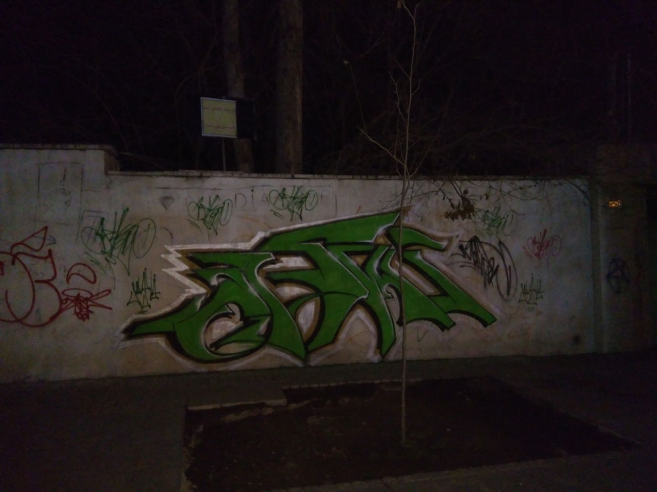 Graffiti Bombing - Photo by AshkarGraffiti - ashkargraffiti, persianletters, exitcrew