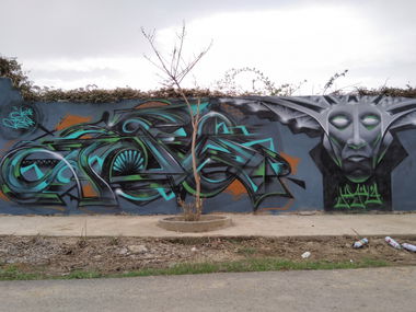 Graffiti Wall - Photo by AshkarGraffiti - ashkargraffiti, persianletters, fanoos