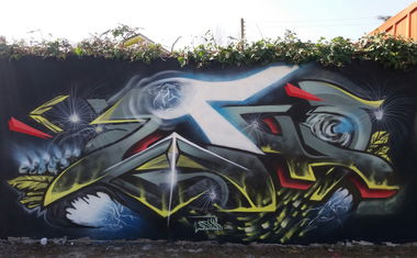 Graffiti Wall - Photo by AshkarGraffiti - ashkargraffiti, persianletters, fanoos