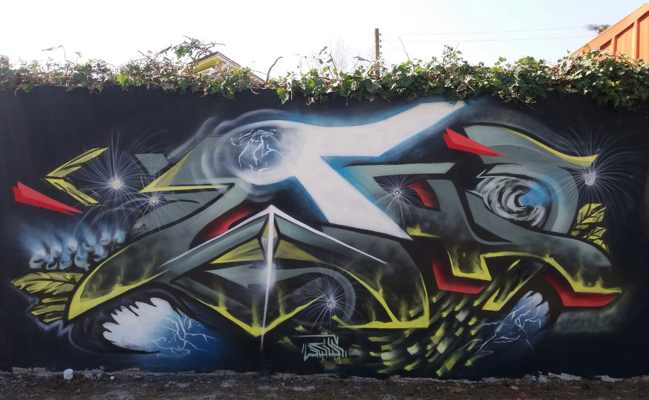 Graffiti Wall - Photo by AshkarGraffiti - ashkargraffiti, persianletters, fanoos