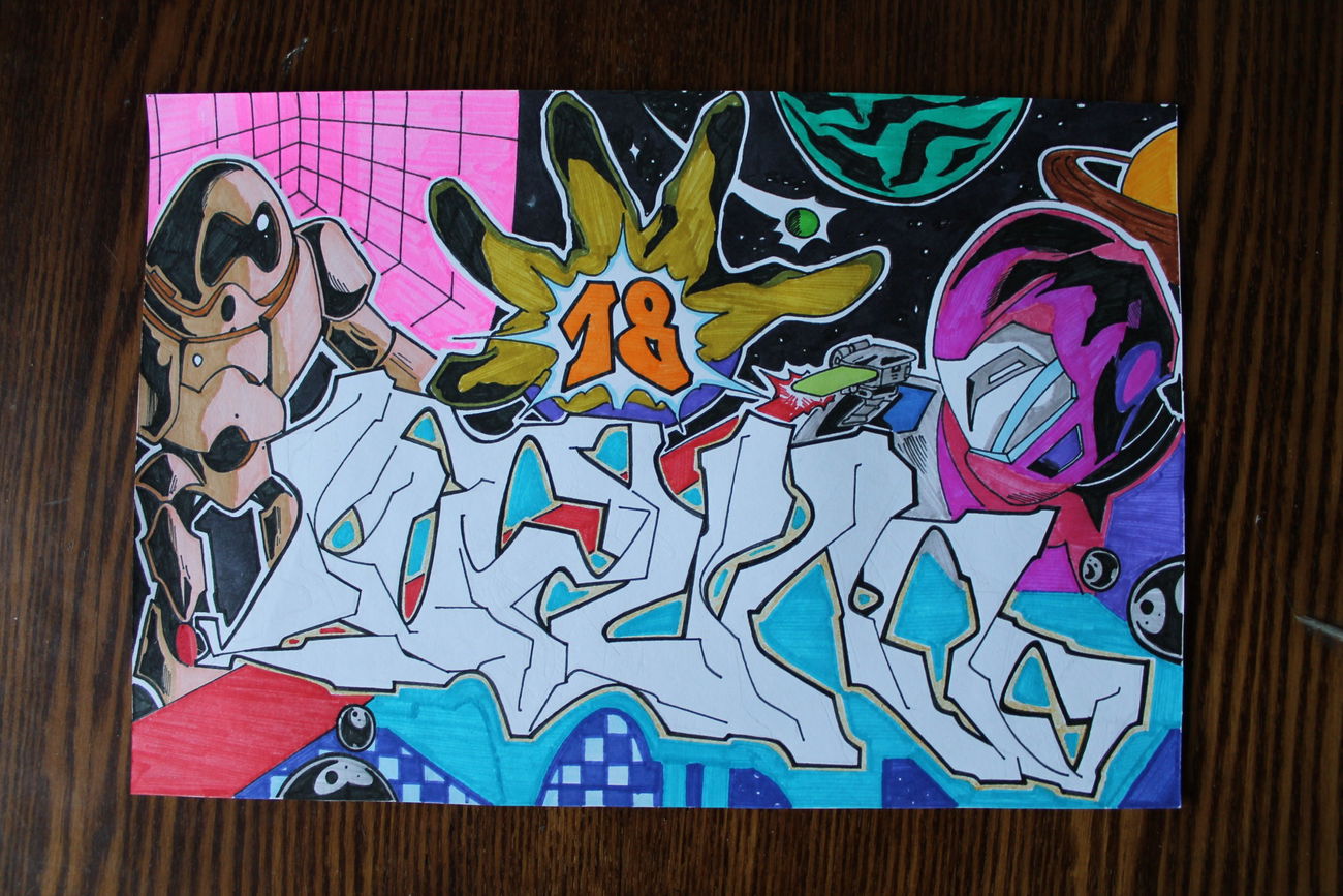 Graffiti Sketch - Photo by Asmek (2015)