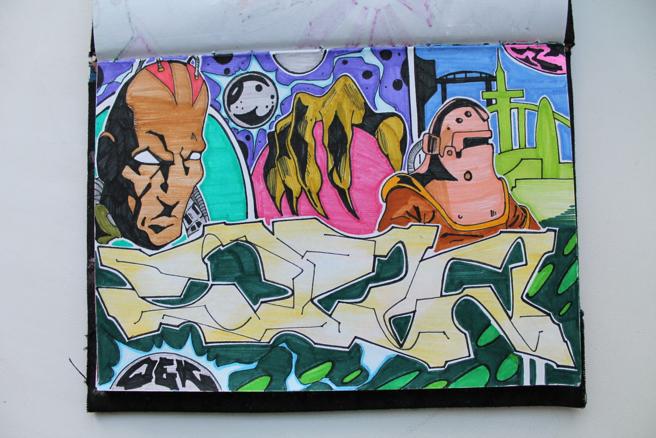 Graffiti Sketch - Photo by Asmek (2015)