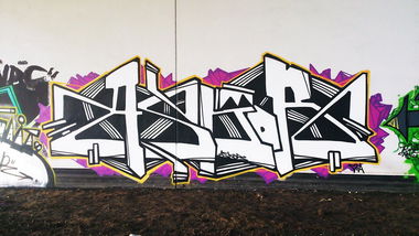 Graffiti Wall in Poland - Photo by Asqor - Askor (2013)