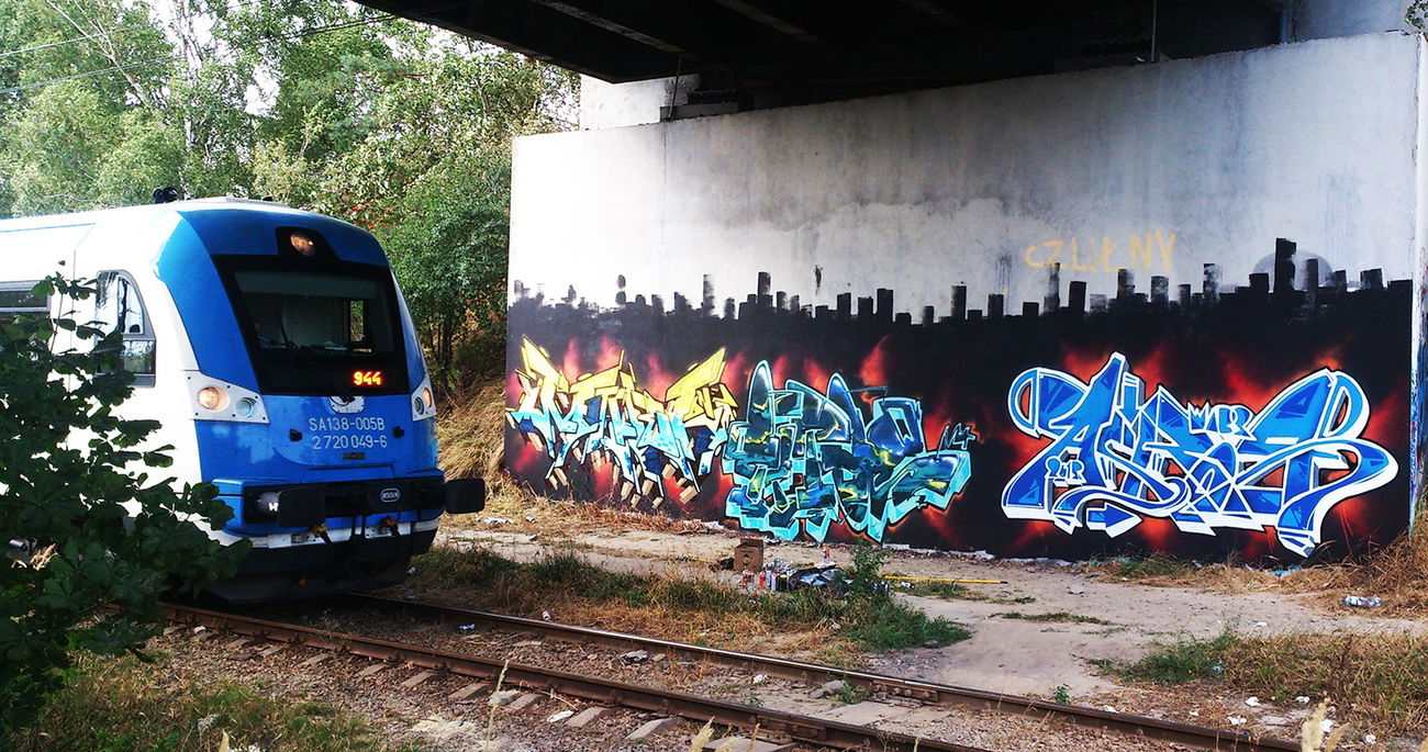 Graffiti Wall - Photo by Asqor - mark, titos, askor (2015)