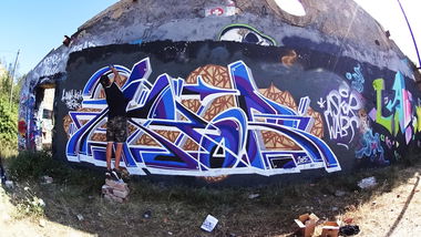 Graffiti in Monaco - Photo by Asqor - askor, wabs, monaco (2015)