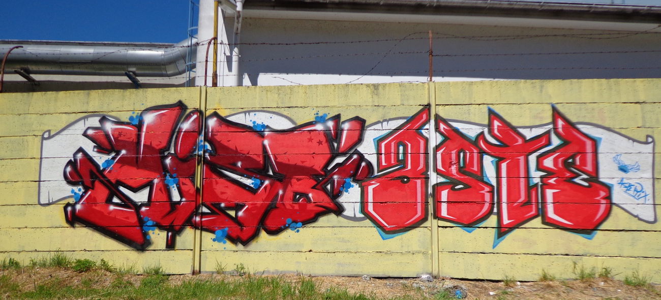 Graffiti Wall in Slovensko - Photo by Asteriks (2015)