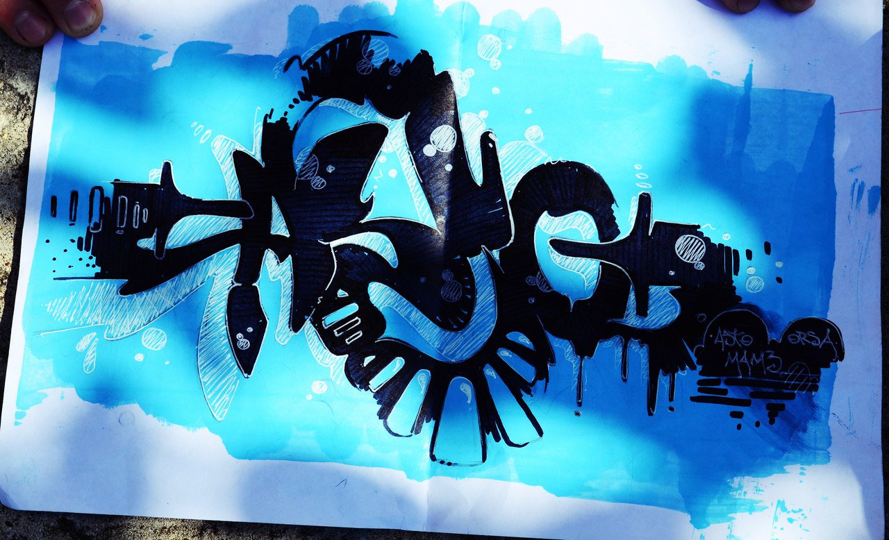 Graffiti Sketch - Photo by Astoidler