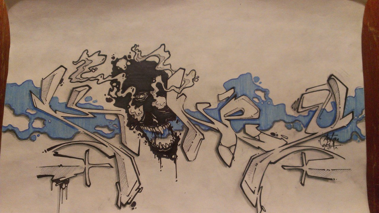 Graffiti Sketch - Photo by Astoidler