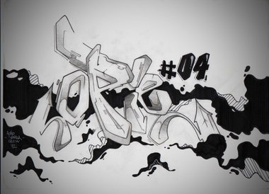 Graffiti Sketch - Photo by Astoidler