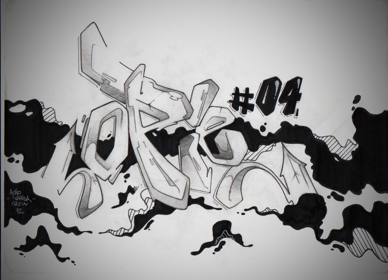 Graffiti Sketch - Photo by Astoidler