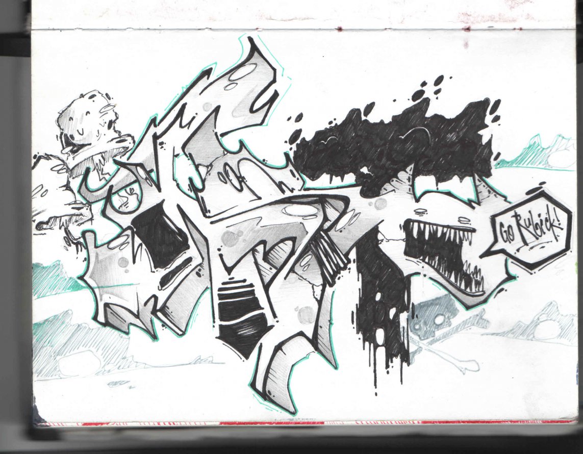 Graffiti Sketch - Photo by Astoidler