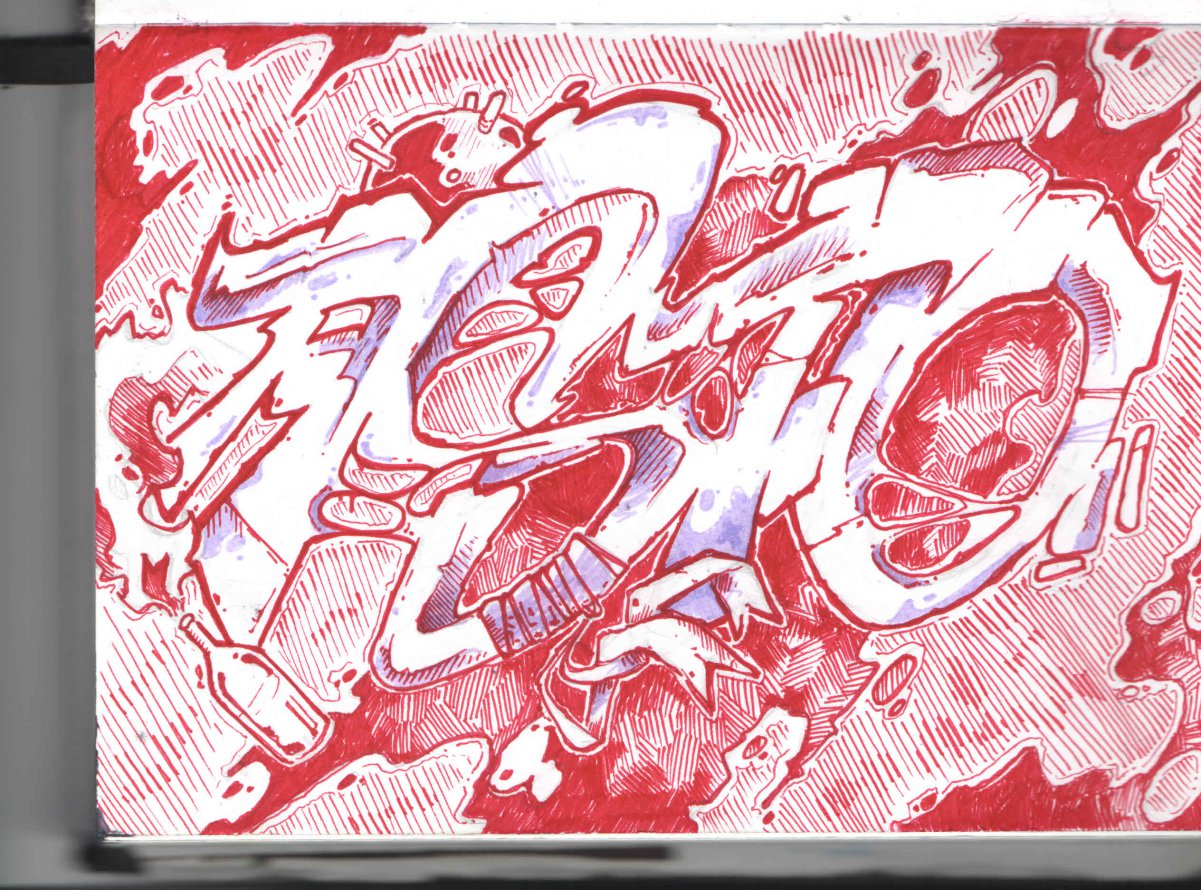 Graffiti Sketch - Photo by Astoidler