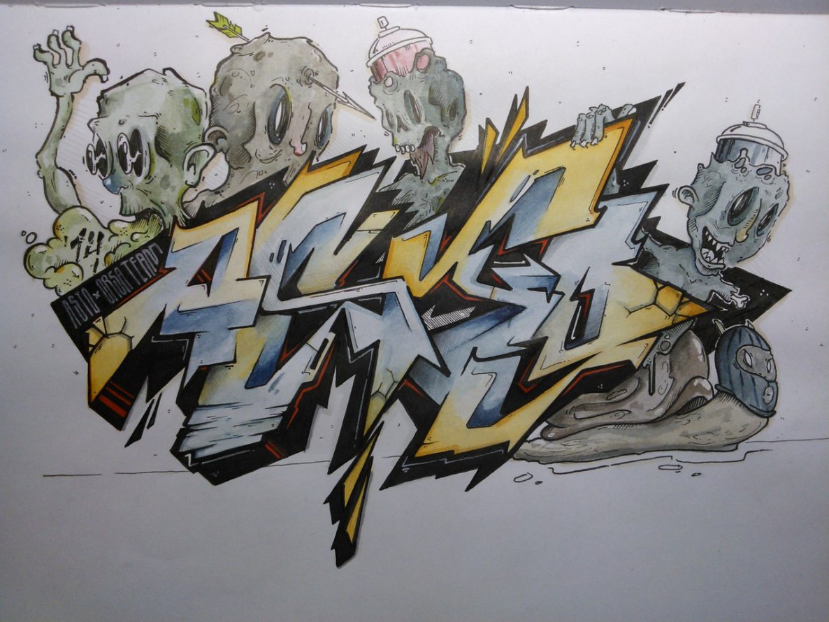 Graffiti Sketch - Photo by Astoidler