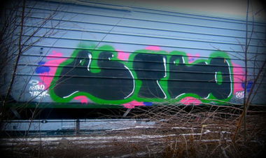 Graffiti Bombing in Fastiv - Photo by Astro - astro