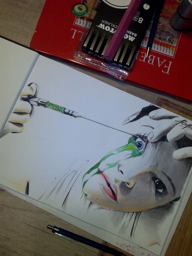 Graffiti Sketch in Wohnort - Photo by Atem1 (2015)